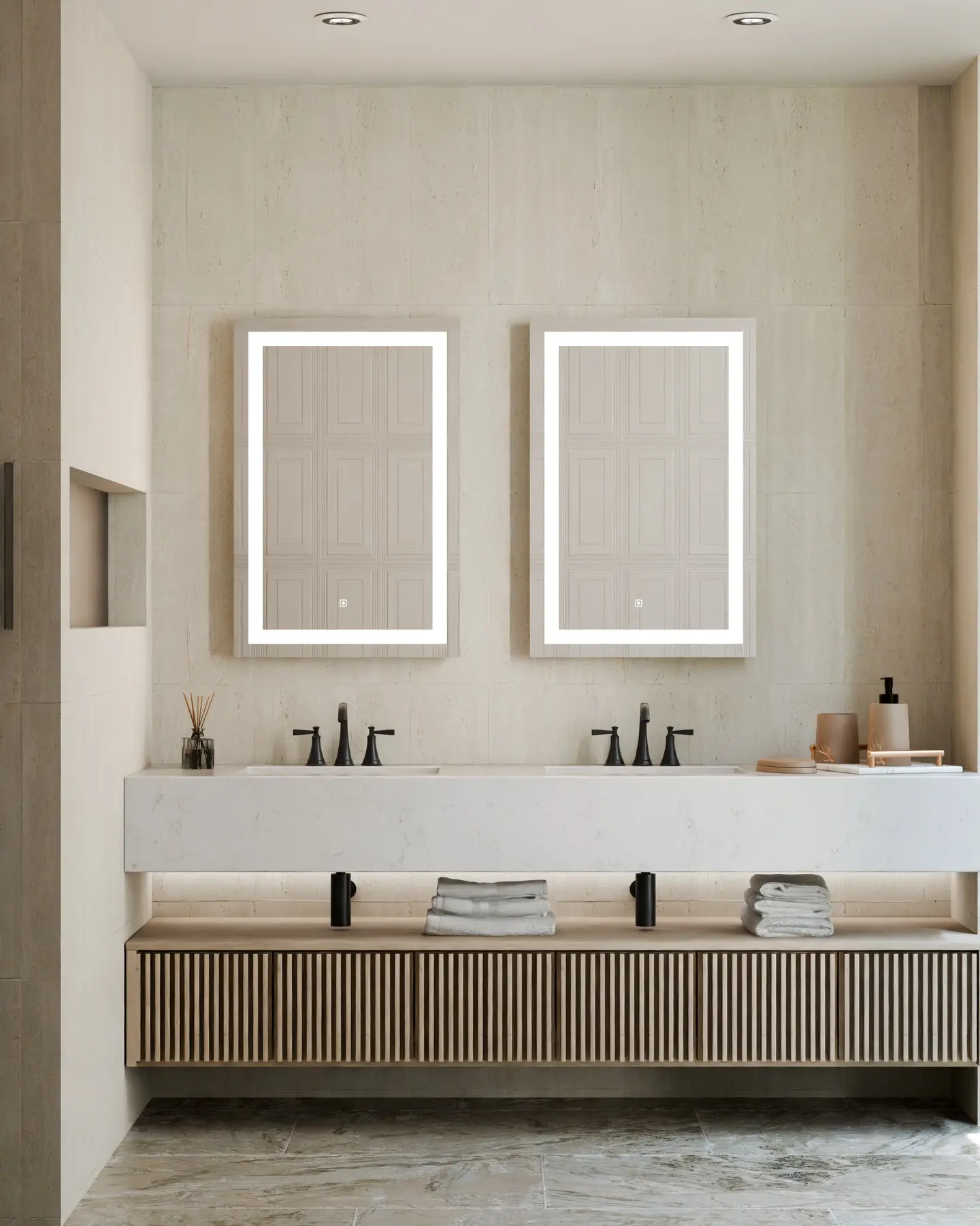 Electric Mirror lighted bathroom mirror.