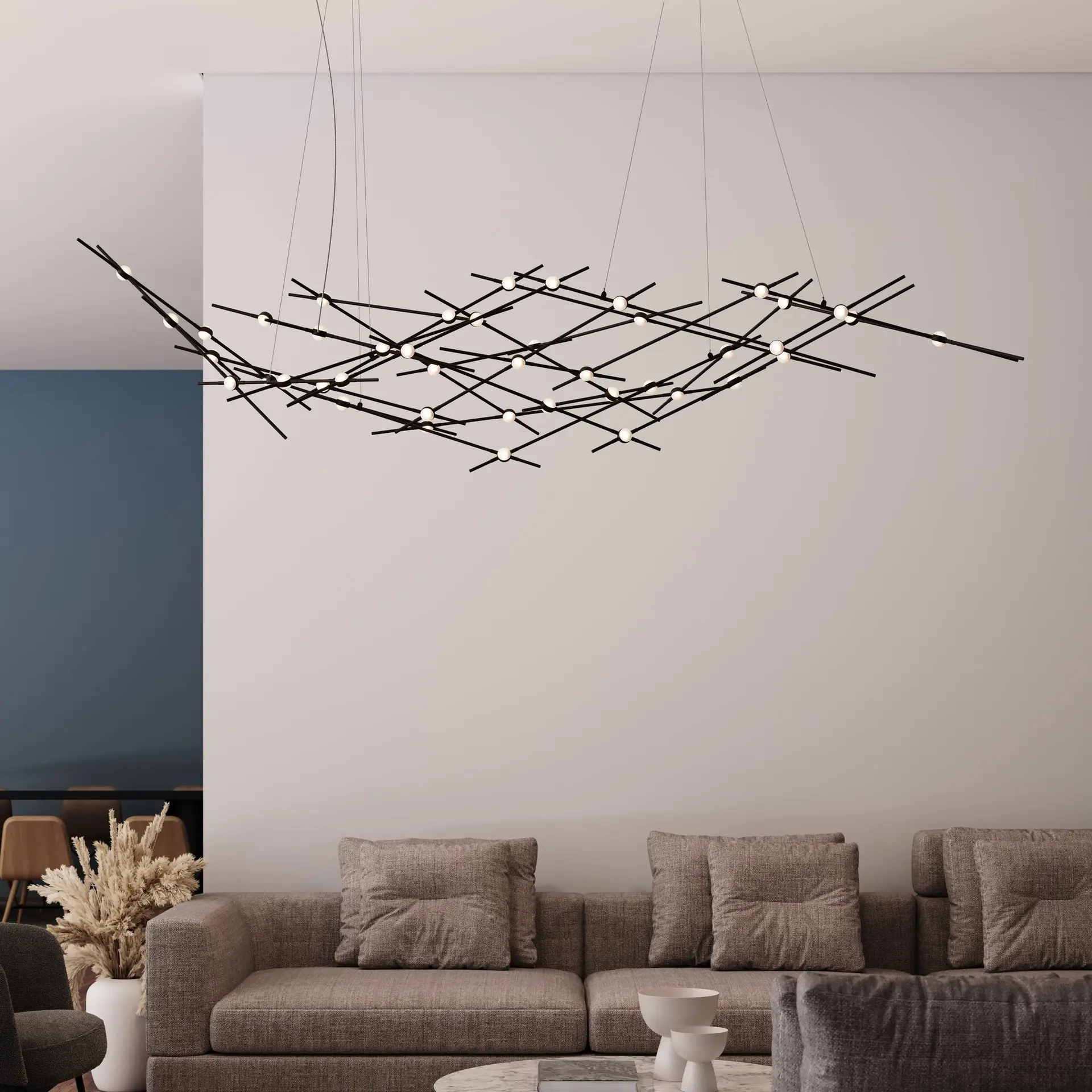 Sonneman modern lighting fixture featured on the European Kitchen & BathWorks brand page.
