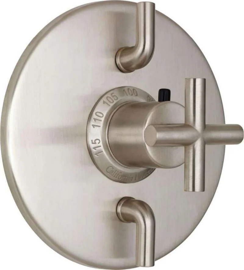 California Faucets Tiburon StyleTherm Trim Only with Dual Volume Control - Polished Nickel