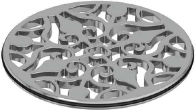 Newport Brass 4" Round Shower Drain - Polished Chrome