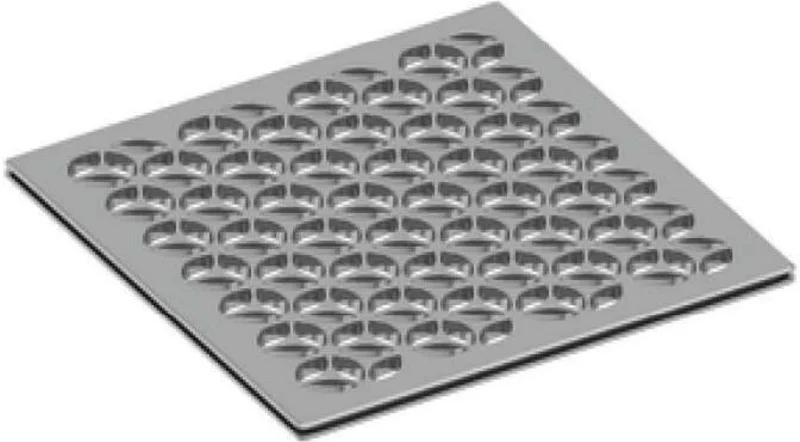 Newport Brass 6" Square Shower Drain - Polished Chrome