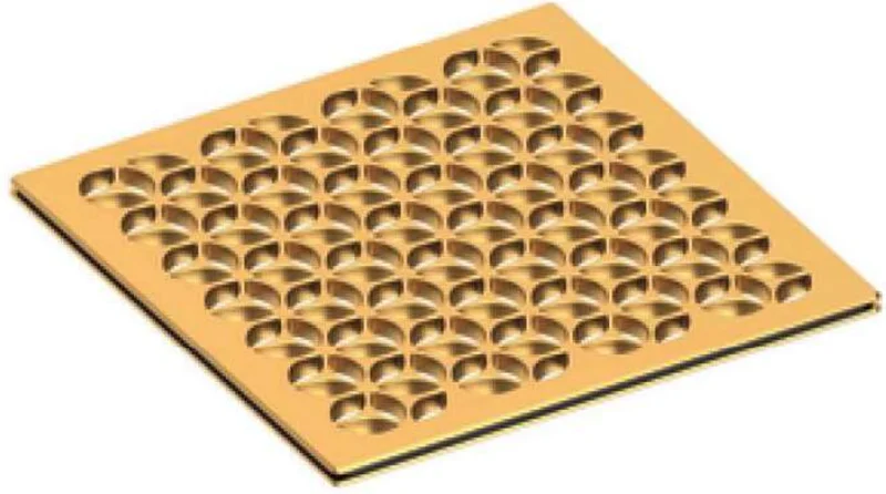 Newport Brass 6" Square Shower Drain - Satin Bronze PVD